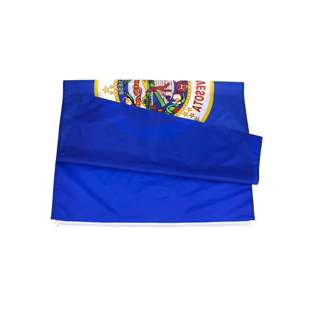 Minnesota State Wyoming Flag 3x5 Flag of Minnesota State Outdoor  Polyester Material with 2 Metal Grommets 90x150cm banner