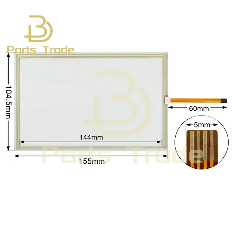 Touch Screen Panel Digitizer for DOP-AS578STD Touch Screen and Cover Protective Film for Delta DOP-AS57BSTD