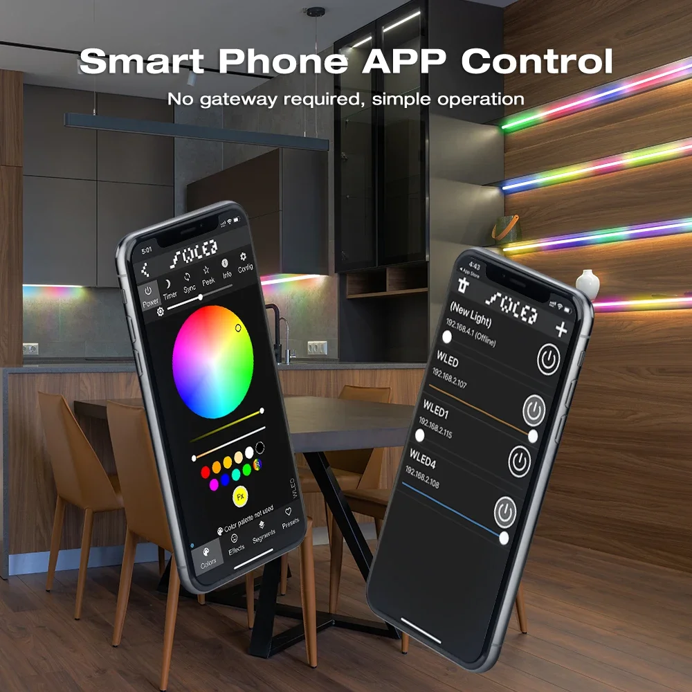 Imagem -05 - Gledopto-led Strip Controller Luzes Wled Mais de 100 Modos Dinâmicos de Iluminação Faça Você Mesmo Wi-fi Controle App 800 ic Rgb Rgbw