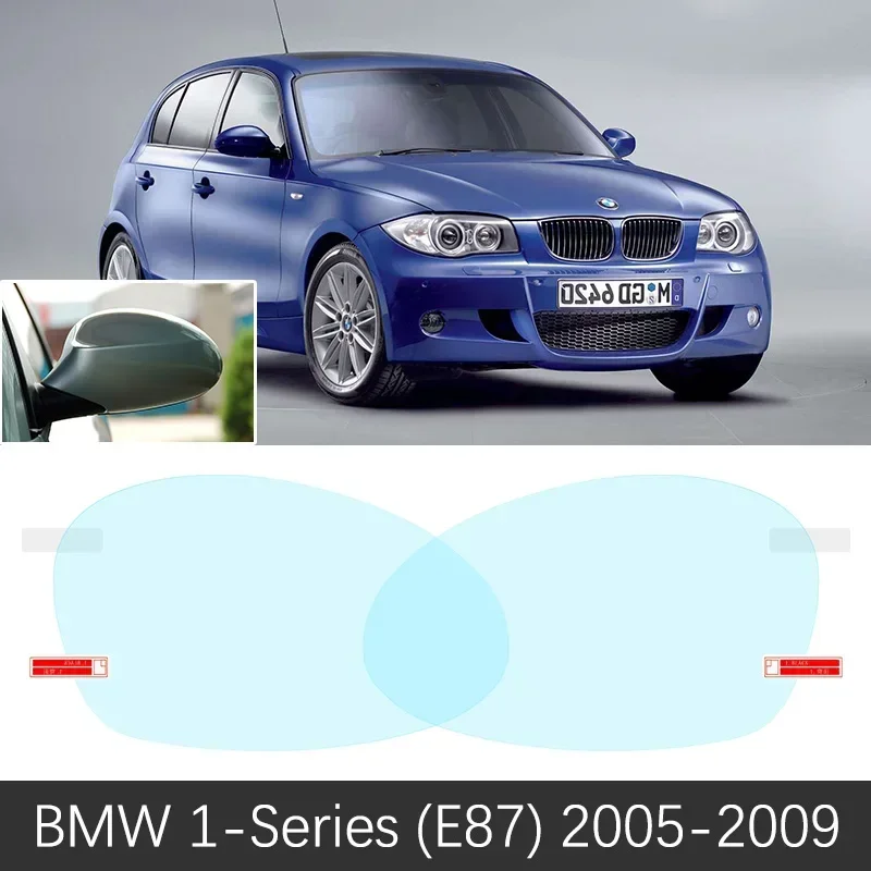 Full Cover Anti Fog Rainproof Film For BMW 1 Series E87 F20 2005~2019 F21 116i 118i 120i 125i 130i M Rearview Mirror Accessories