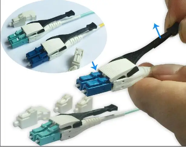 Schakelbaar single-mode OM3 OM4 OM5 glasvezel LC uniboot patchsnoer