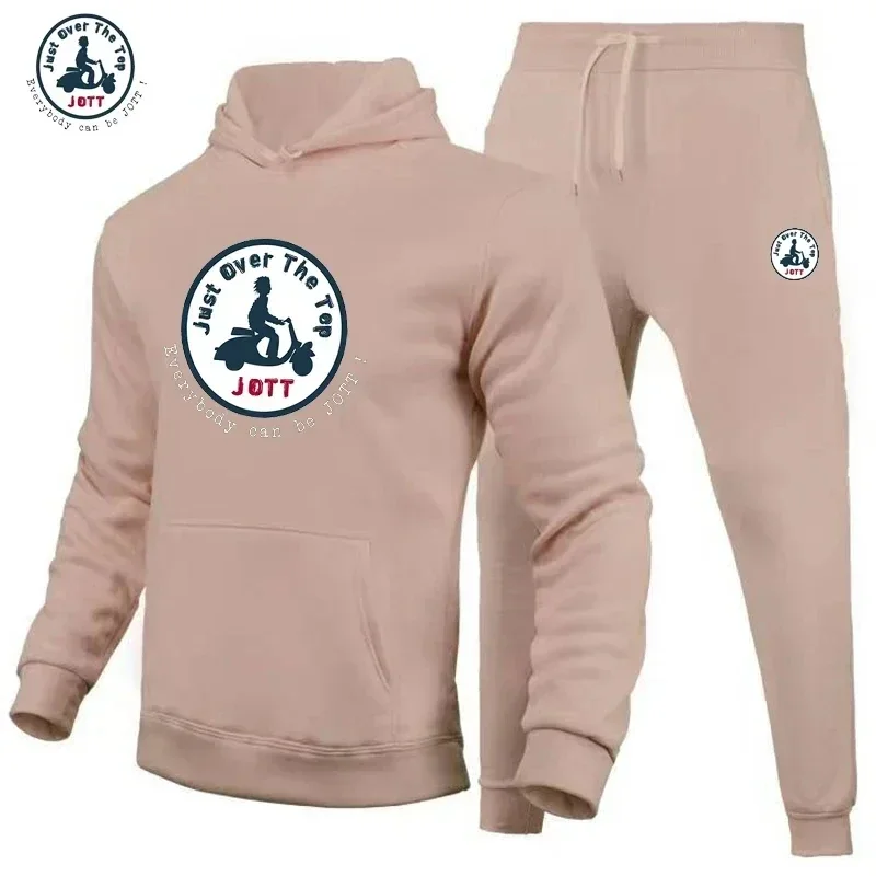 Frühling und Herbst neue Herren Hoodie Hoodie Jogging hose zweiteilige Casual Design Mode Fitness Sportswear Anzug