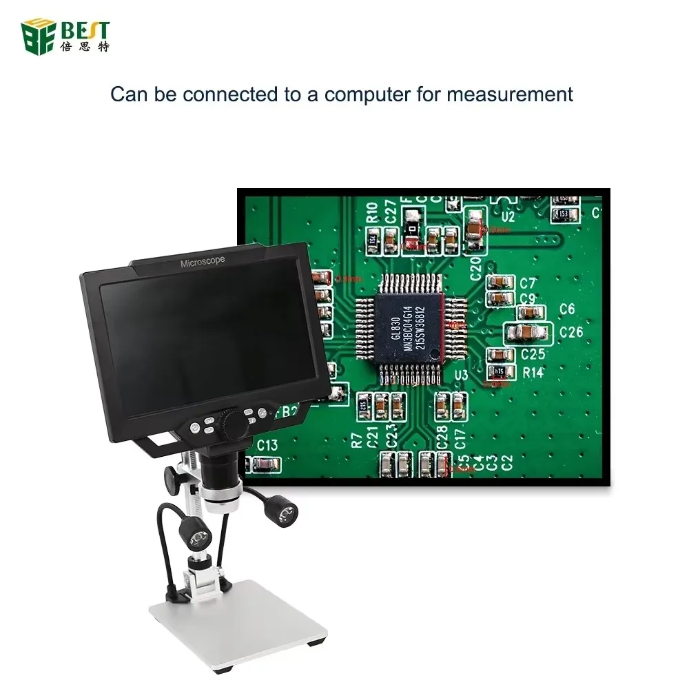 BST-X9 Digital Microscope, Electronic Video Microscopes, Continuous Amplification Magnifier for Phone, PCB Soldering, 12MP