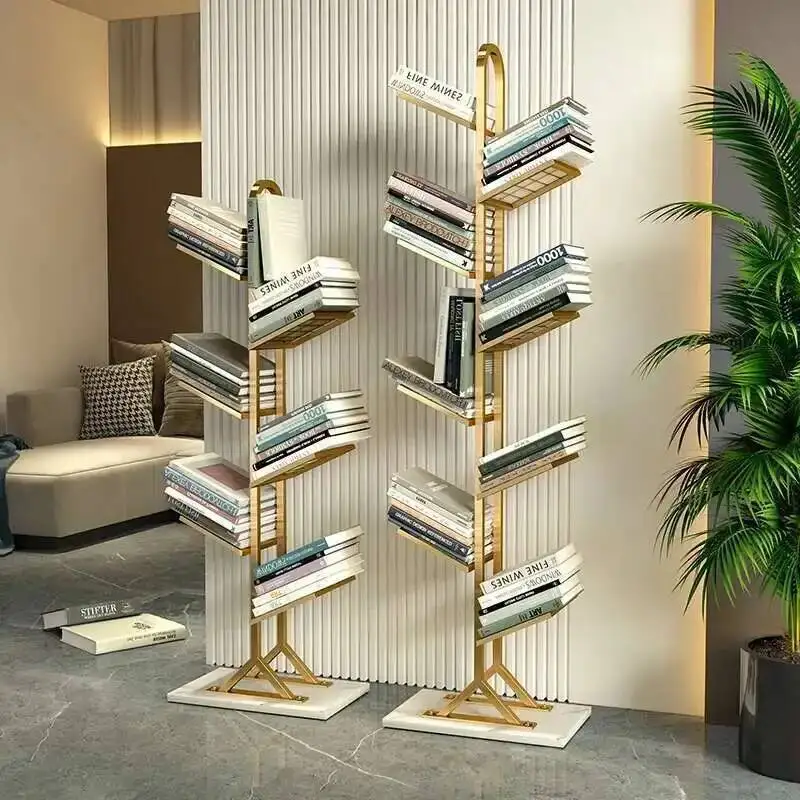 

Floor Storage Aesthetic Luxury Nordic Bookcases Personalized Slim Book Shelf Organizer European Estanteria Trendy Furniture