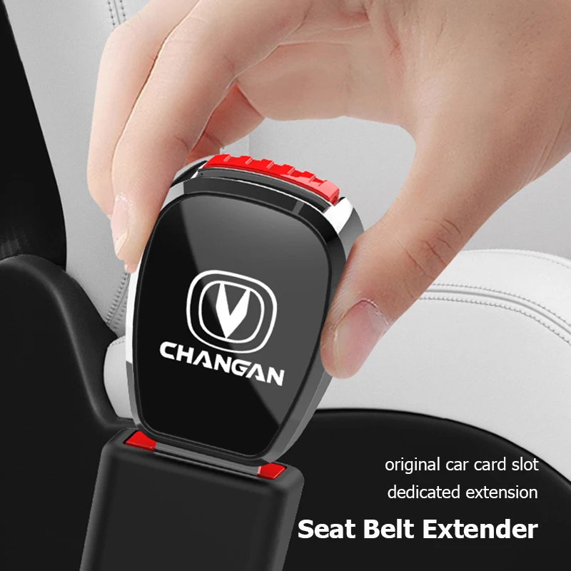 1Pcs Car Emblem Seat Belt Clip Adjustable Extension Plug For Changan CS75 CS35 Plus CS15 CS95 RAETON CX70 CS55 EADO CX20 Alsvin