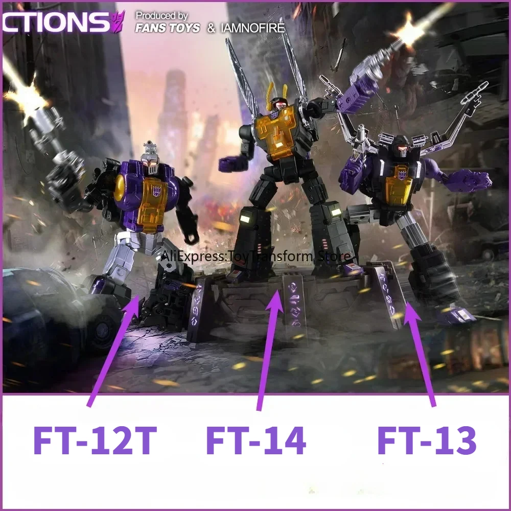 【NEW IN STOCK】Transformation FansToys FT FT-12T FT-13 FT-14 Insecticon Kickback SHRAPNEL Bombshell Mp Ratio Robot Action Figure