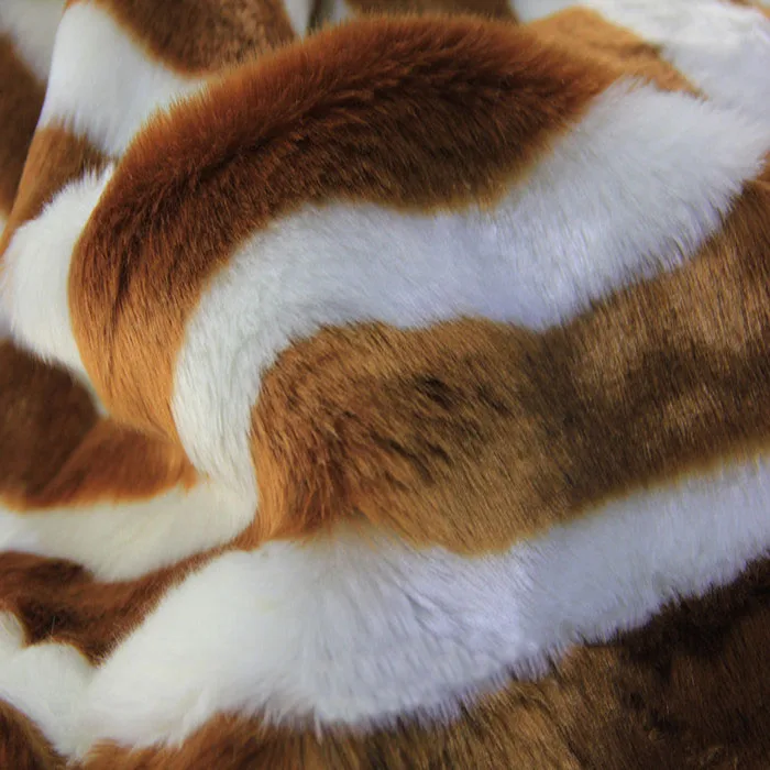 Good quality Imitation rabbit fur,pile 1.5cm stripes pattern felt cloth,faux fur fabric,3 color available,170cm*50cm/pcs