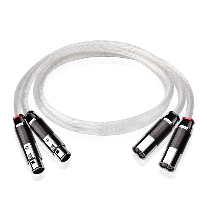 Ataudio hifi xlr audio kabel hochreines occ versilbertes vergoldetes 2xlr symmetrisches kabel für mikrofon mischer 3