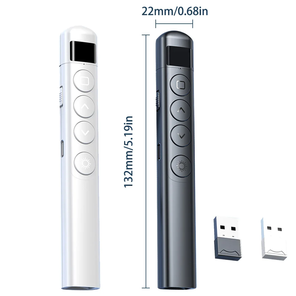 Presentation Clicker for PowerPoint Presentations 2.4GHz Wireless Presenter Presentation Remote PPT Clicker for Classroom Office