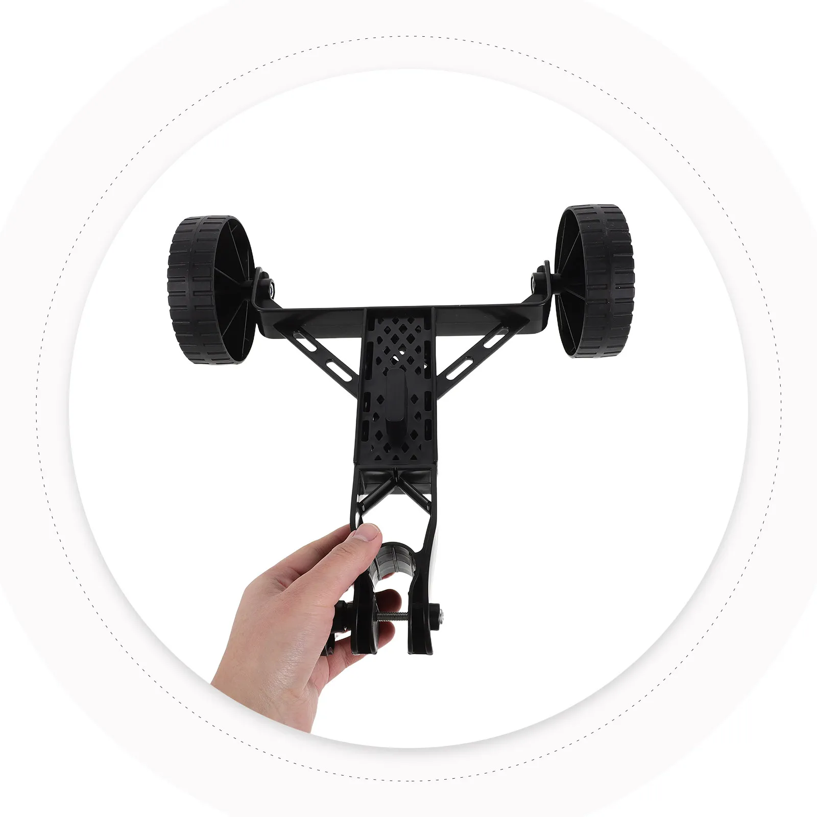 

String Trimmer Support Wheel Attachment for Walk Behind Mower Lawn Mower Auxiliary Wheels Portable Lightweight Stability