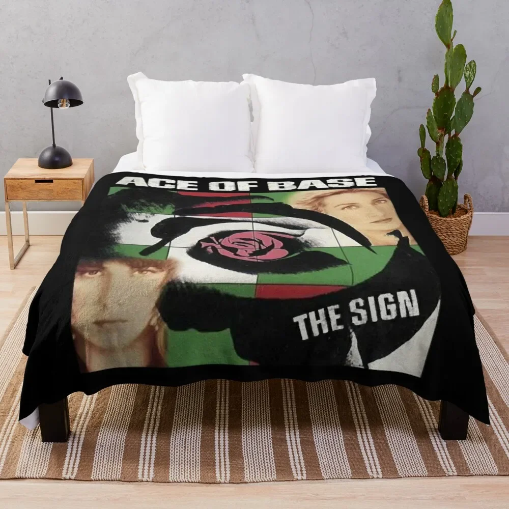 blackwhitereddesign pop rock heavy metal country band ace of base Classic Throw Blanket