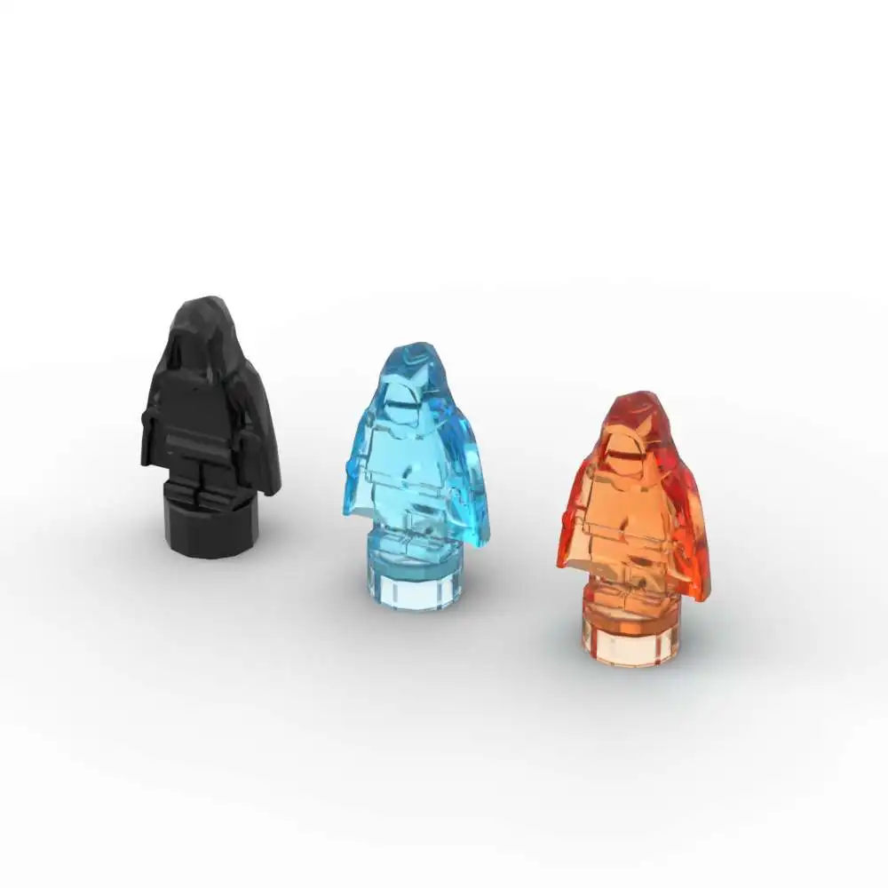 MOC 10 Uds Mini 16478 71043 estatuas trofeo Kit de bloques de construcción accesorios figurados 6232036   Emperador con capa y capucha juguetes regalos