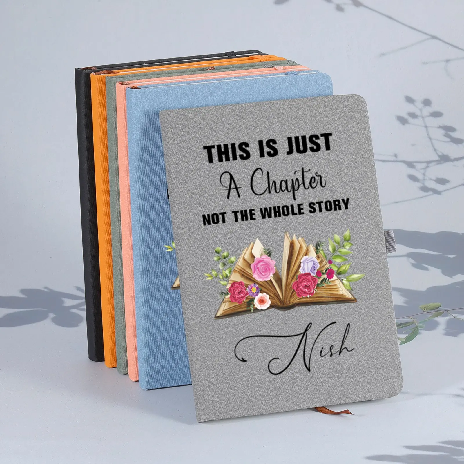 

A5 Personalized Custom Name Journal Lined Notepad THIS IS JUST A Chapter NOT THE WHOLE STORY Notebook Anniversary Birthday Gifts