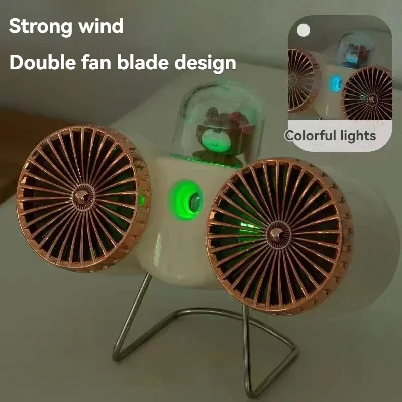 มือถือ USB ชาร์จพัดลมมินินักเรียนแบบพกพาเงียบสํานักงานหอพักพัดลมระบายความร้อนด้วย Li สีสันสดใสสามระดับ