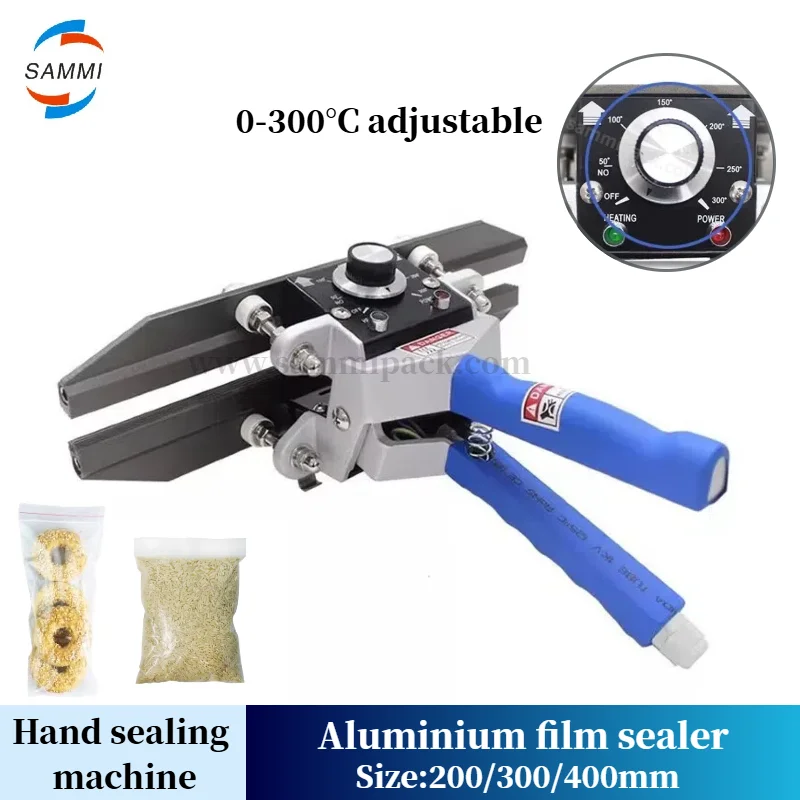 SAMMI FKR Handheld Direct-heat Plier Impulse Heat Sealing Machine Electric Aluminum Foil Kraft Paper Packing Sealer Packer