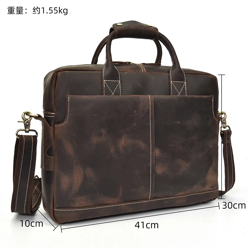 Valigette da lavoro all'aperto Borsa da uomo da viaggio Valigette semplici da pendolarismo Borse in pelle Aktetassen MHGWB