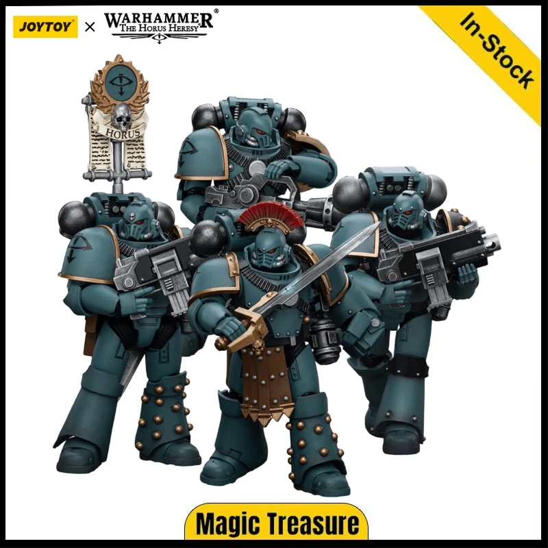 

【В наличии 】JOYTOY Warhammer 40K Horus Heresy Sons of Horus MKIV Тактическая пара четырех аниме 1/18 Фигурка игрушки
