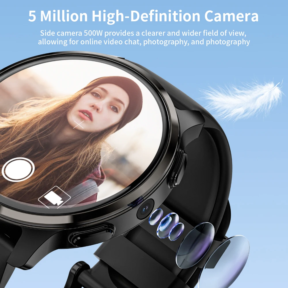 Orologio intelligente Android 4G 5G con scheda SIM APPLLP 2 GPS NFC Orologi intelligenti con schermo AMOLED da 1,43 pollici