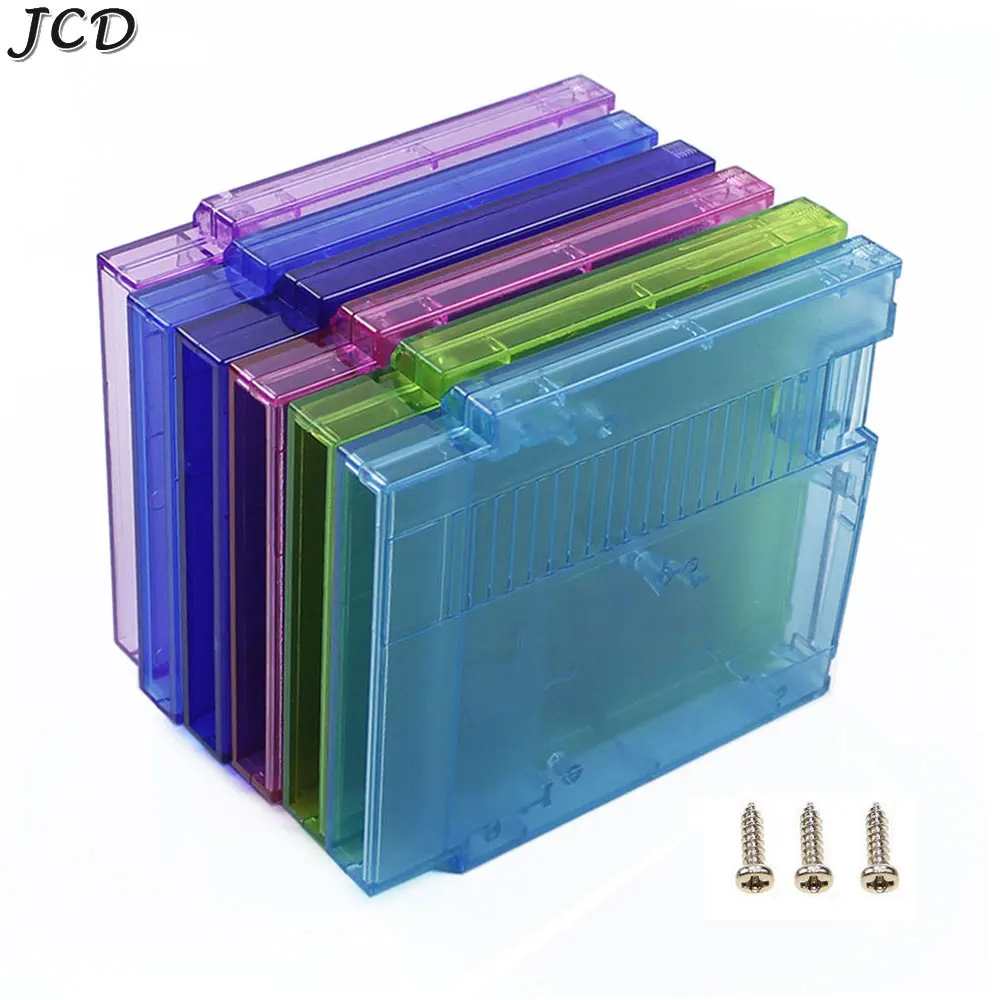 JCD For NES Hard Plastic Case Cartridge Shell Cover 60Pin To 72Pin Game Card Replacement Shell With 3 Screws