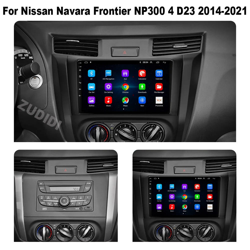 Android 13 Car Radio For Nissan Navara Frontier NP300 4 D23 2014-2021 Navi GPS Carplay Multimedia Video Player No 2 Din dvd