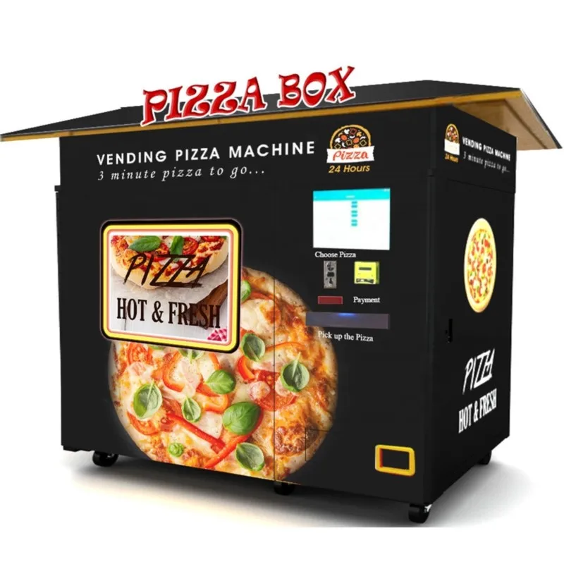 Distributeur automatique de pizza entièrement automatique, distributeurs automatiques de restauration chaude, prix de la restauration rapide en libre-service