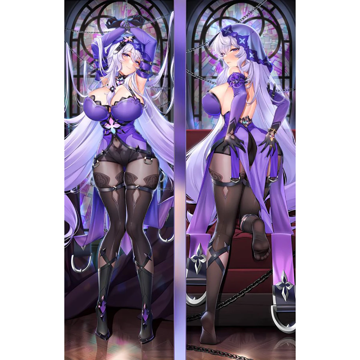 

Dakimakura Anime Honkai: Star Rail Black Swan Double-sided Print Life-size Body Pillows Cover Adult Pillowcase