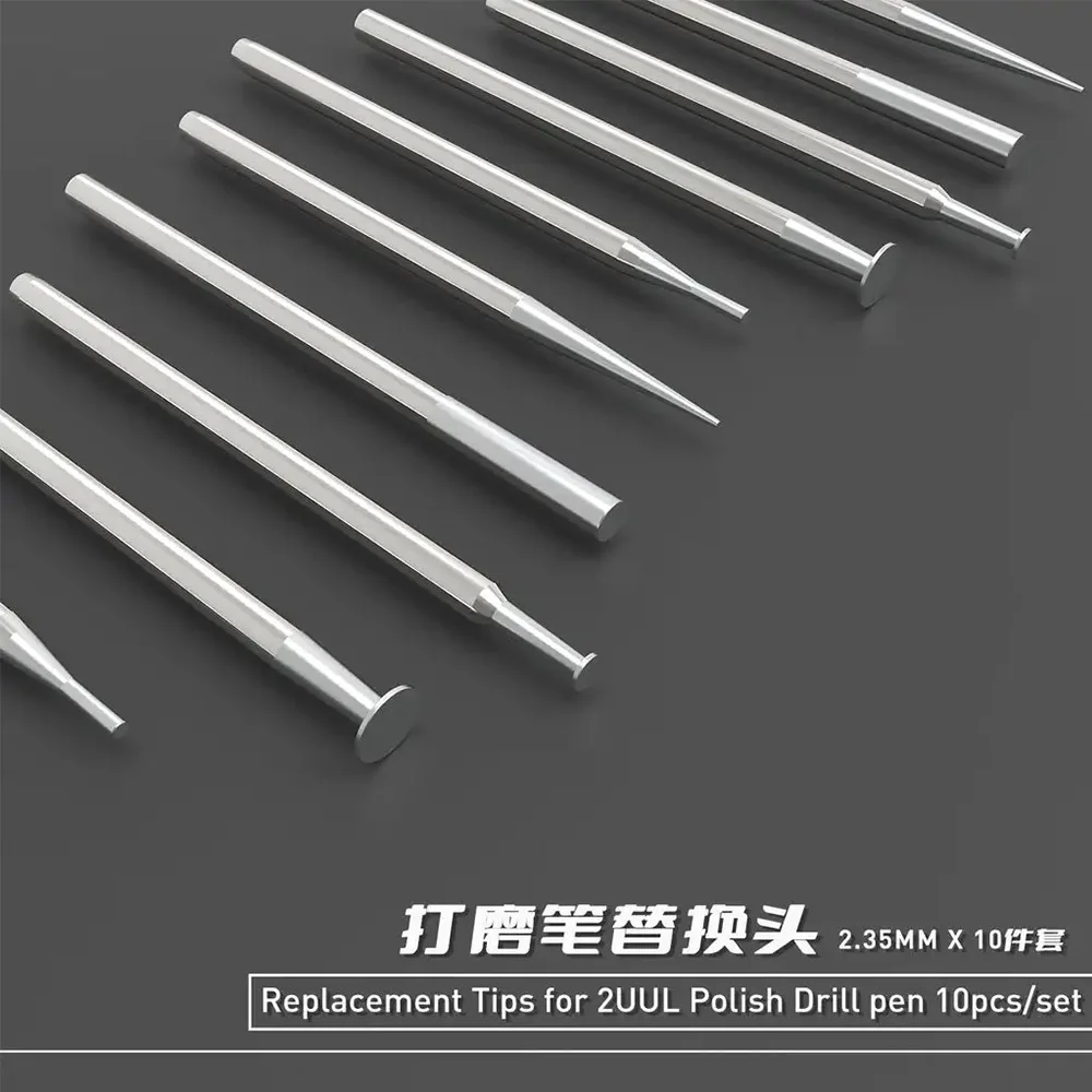 2UUL Repair Tools DA82 10pcs/set Replacement Tips for Polishing Drilling Pen Diameter 2.35mm Grinding Head Set