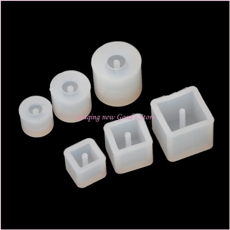 

57qa 6pcs Силиконовые Diy Beads Bracelet Bracelet Serging Sence Jewelry