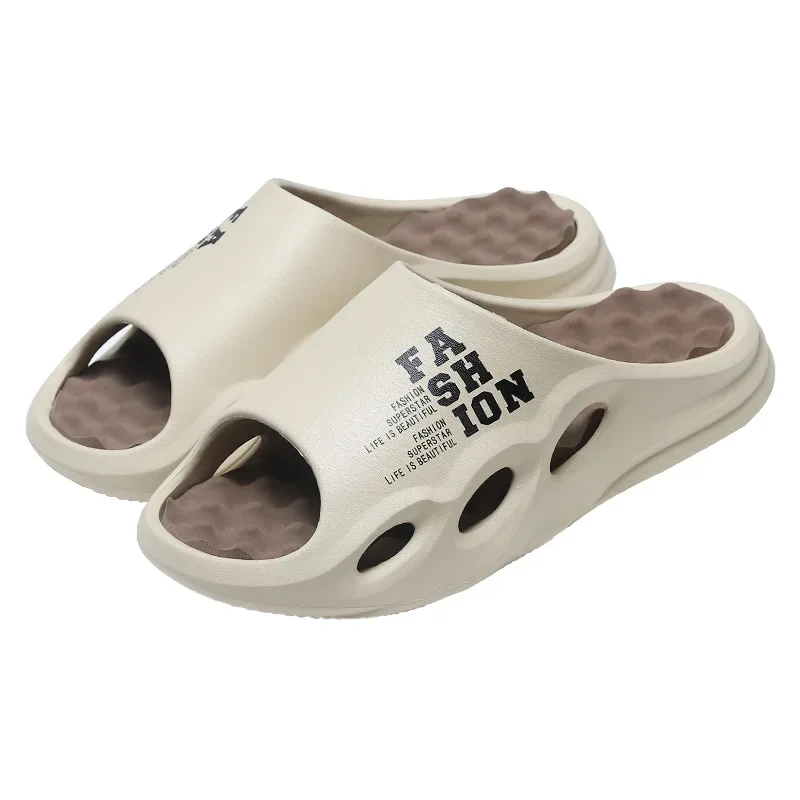 

Premium Men's Fashion Slip-On Slippers with Hollow-Out Pattern for Superior Ventilation and Soft Inner Padding for Everyday Wear