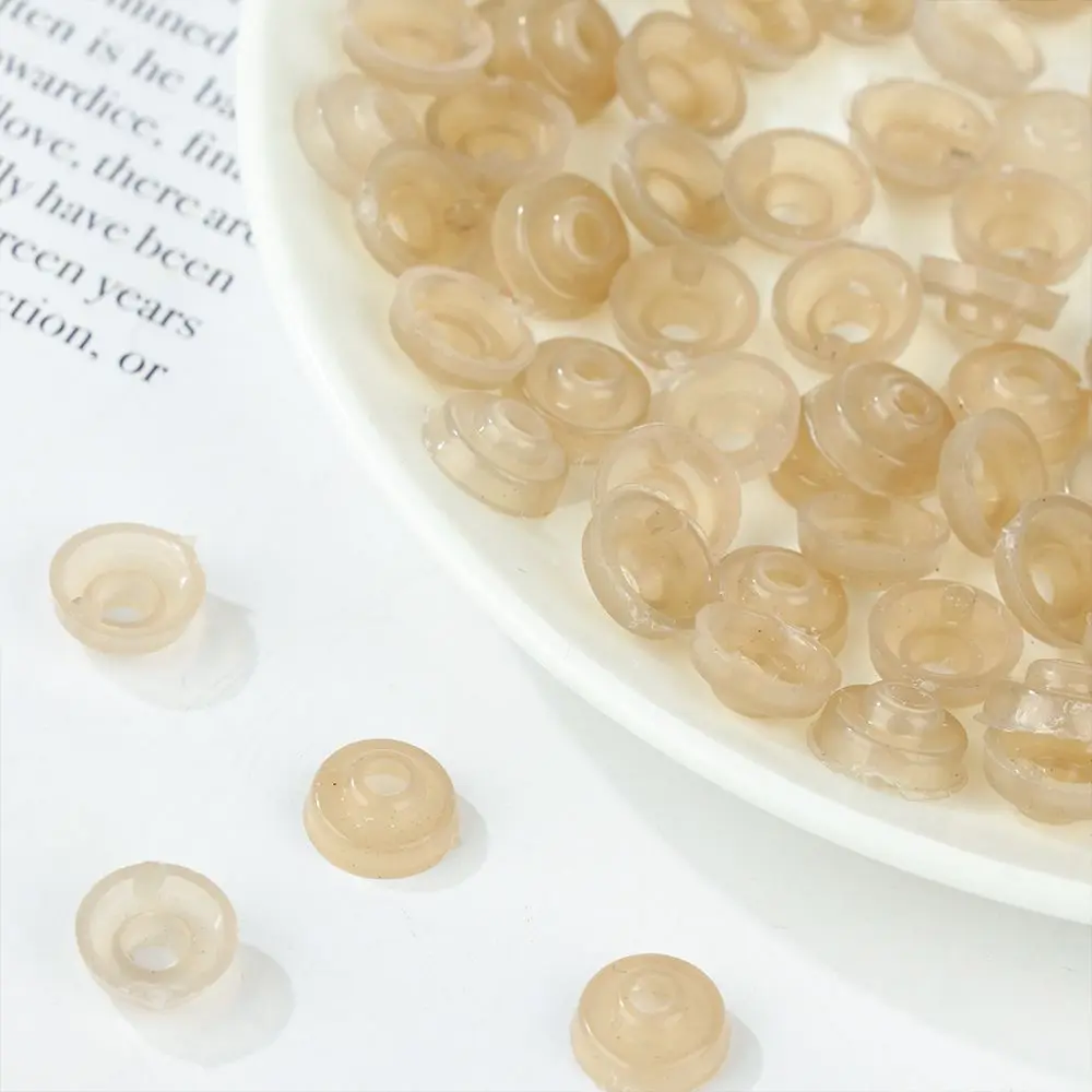 100 ピース/バッグ 5-22 ミリメートルノーズバック DIY クラフトプラスチック安全目ラウンドガスケットワッシャー動物のおもちゃ動物の目アクセサリー