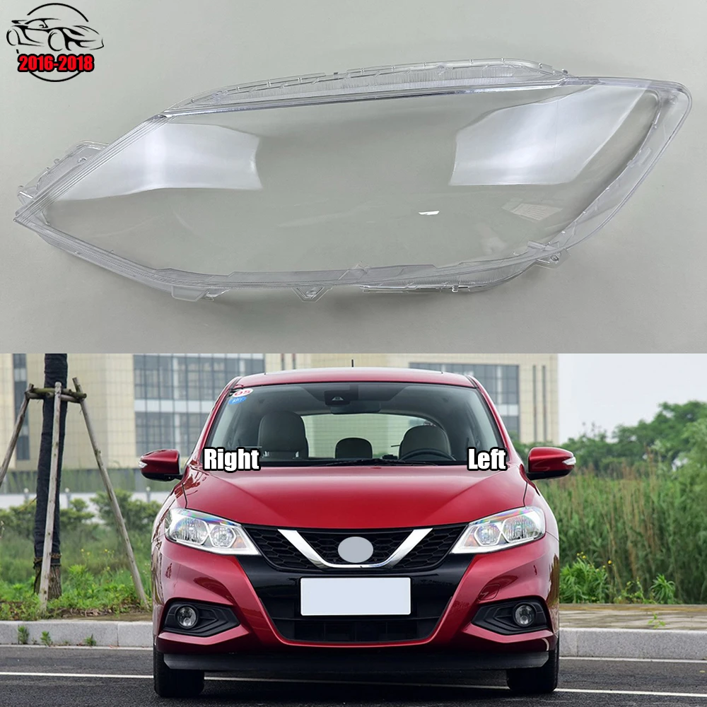 

For Nissan Tiida 2016 2017 2018 Front Lamp Shade Headlight Mask Shell Transparent Cover Lens Replace The Original Lampshade