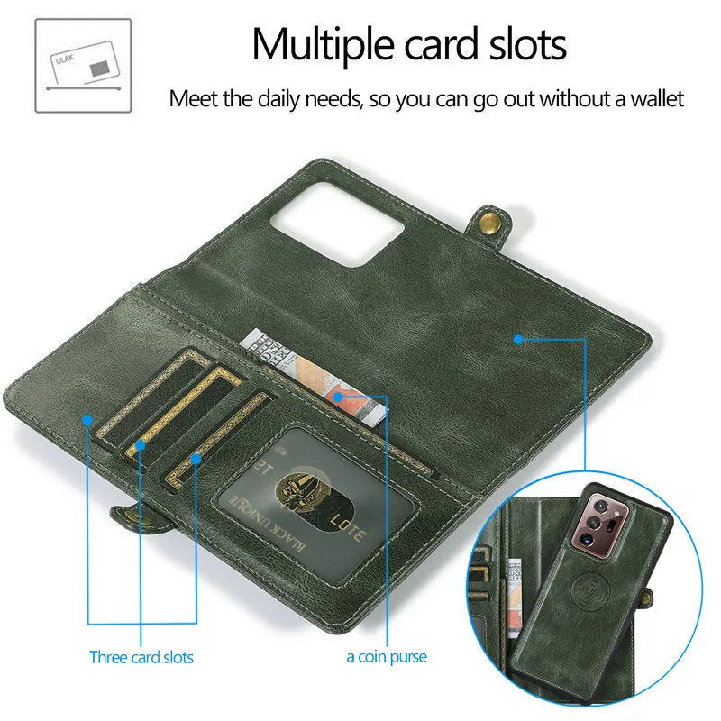 Magnetic Leather Wallet Card Phone Case For Samsung Galaxy A54 A14 A73 A53 A33 A13 A72 A52S A32 A51 A71 Flip Purse Holder Cover