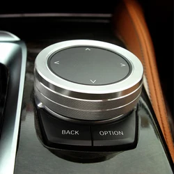 Aluminium Alloy Car Multimedia Button Cover Trim Knob Sticker For BMW 5 7 Series 6GT X3 X4 G01 G08 G02 G30 G38 G32 G11 G12 18+