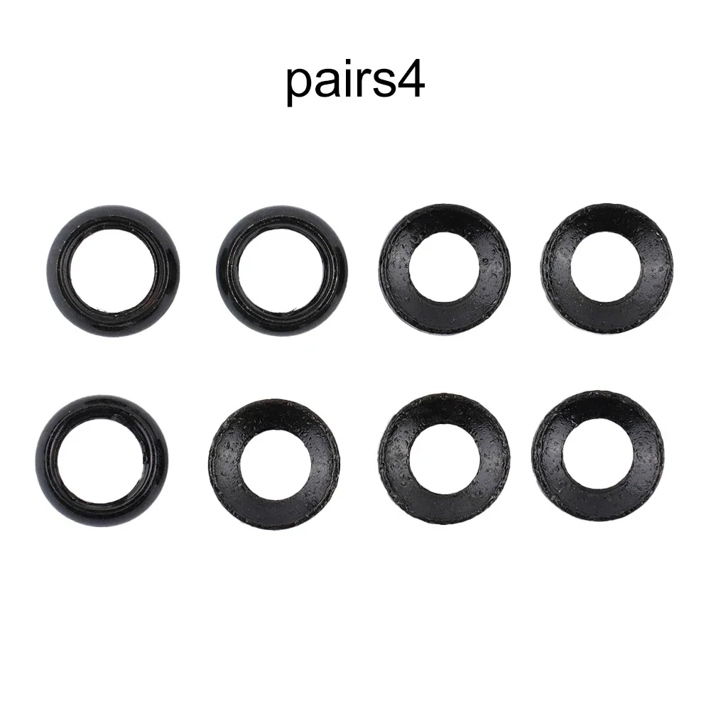 8PCS M6 Concave Washer Convex Washer Aluminum Bicycle Bike Disc Brake Caliper Bump Gasket Durable Bicycle Parts