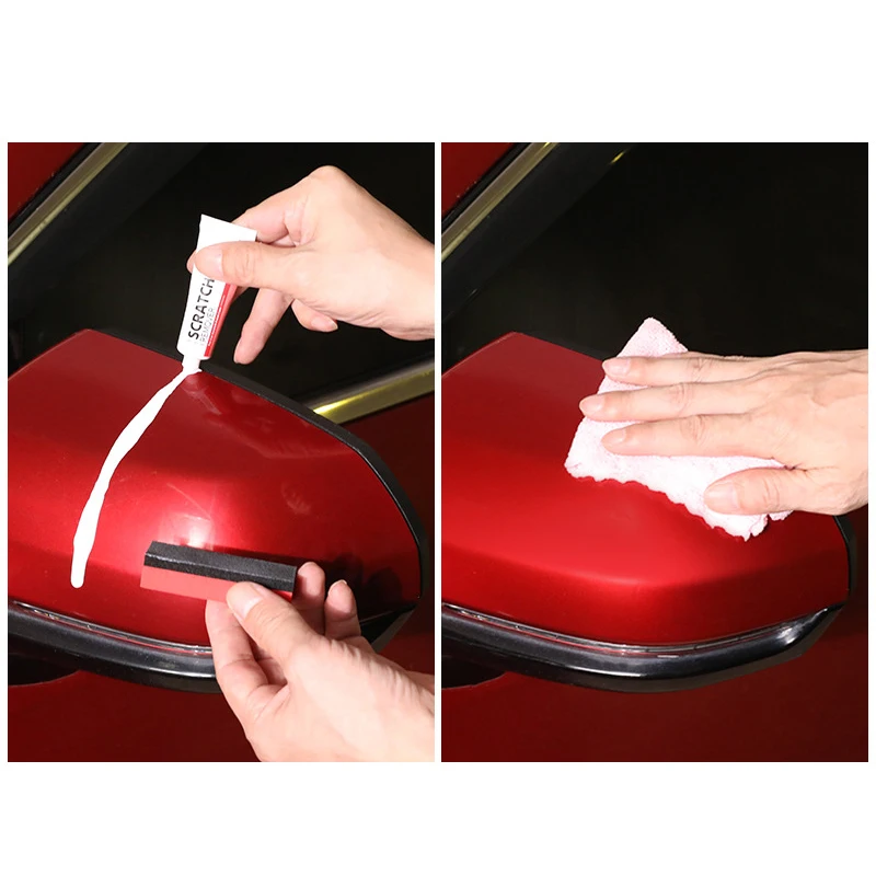 Kit di rimozione dei graffi per auto rivestimento per auto pasta di riparazione della vernice crema per lucidatura dell'automobile con accessori per la riparazione dei graffi dell'auto in spugna