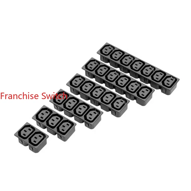 10PCS AC socket  power  Double combination female seat hole  R-302G5 original genuine