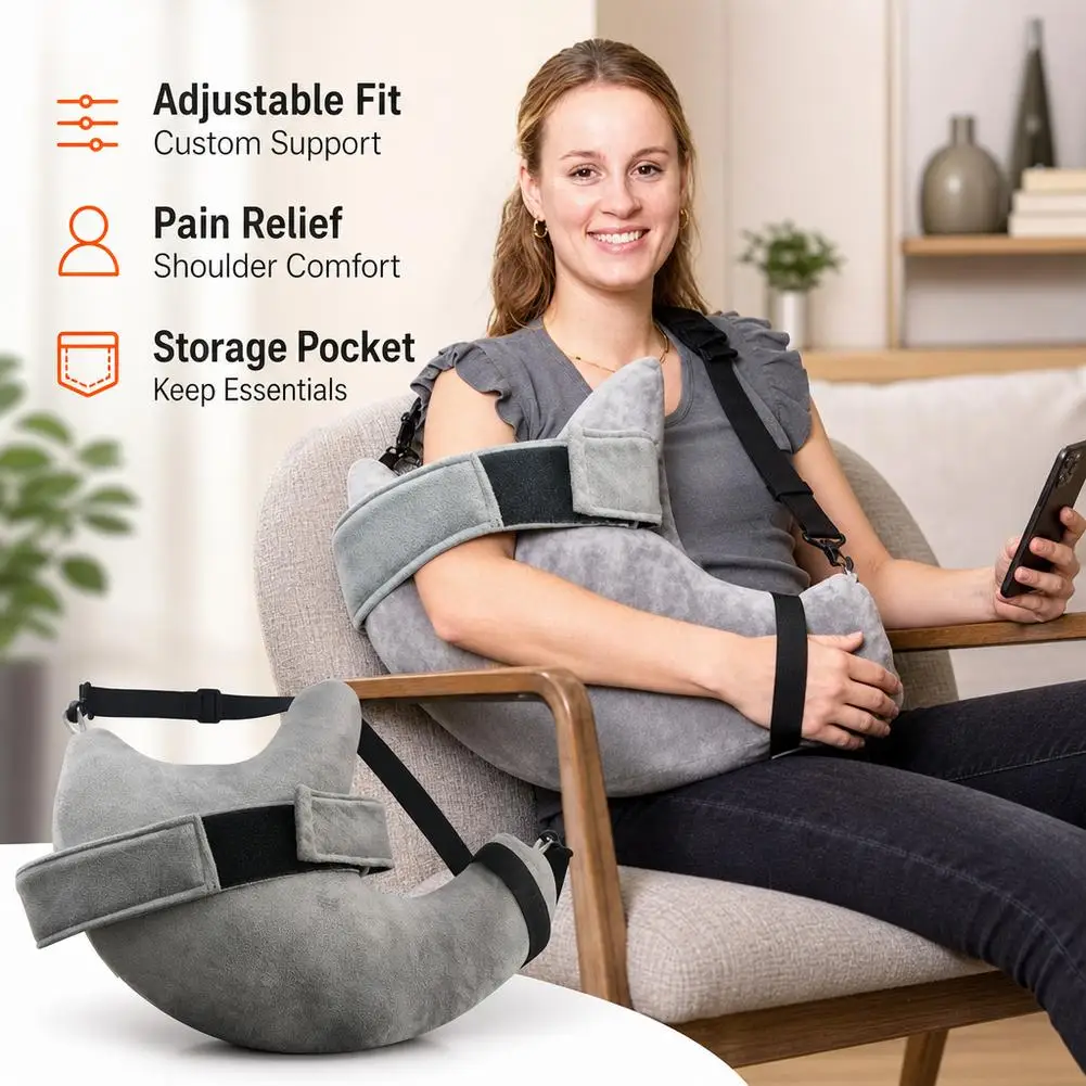Adjustable Shoulder Support Pillow for Post-Surgery Rotating Cuff Pillow Ideal for Side Sleepers Comfortable Recovery Aid