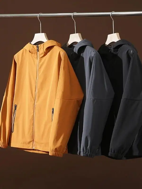 

Men's Fce Lined Waterproof Breathable Soft ell Jaet Autumn Winter Sports Outerwear Durable Water Repellent Coat