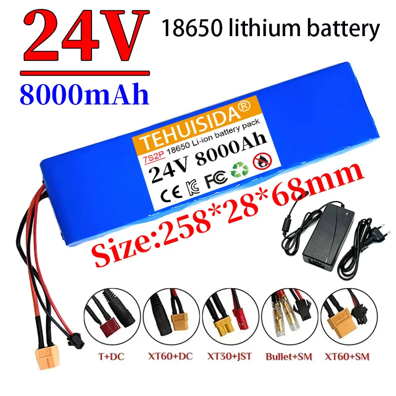 

НОВЫЙ 7s2p 24 В 8 Ач аккумулятор 18650 литий-ионный аккумулятор 29,4 В 8000 мАч для электрических скутеров балансировочный скутер