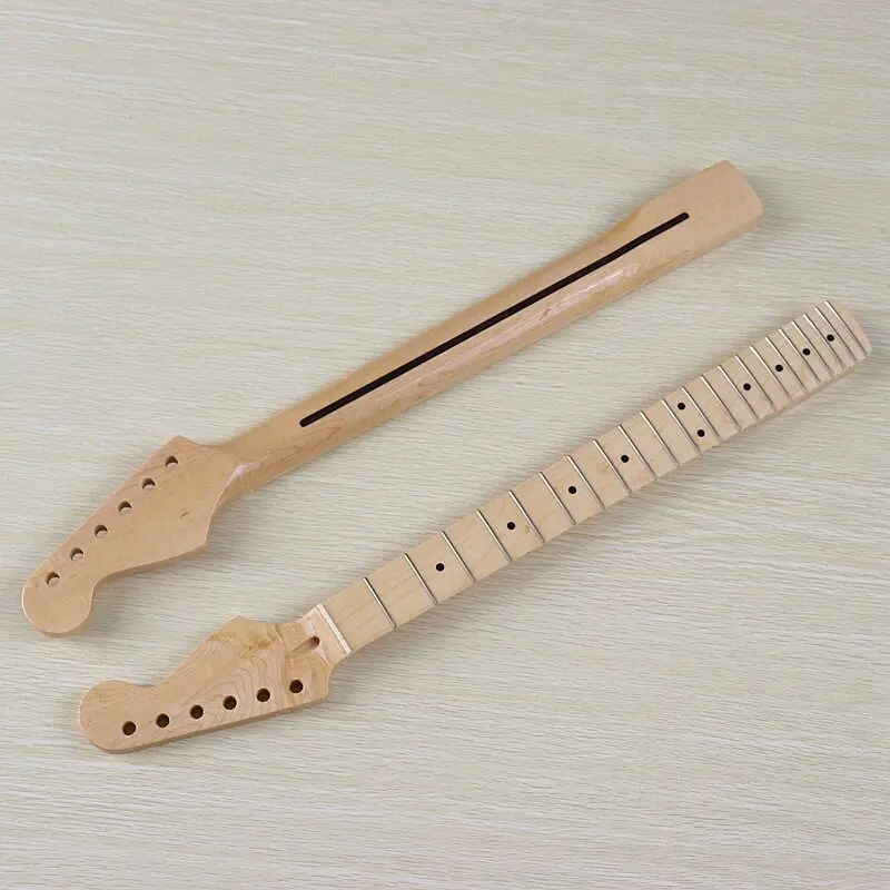 Suitable for ST6 String Small Head Neck Glossy 22 Grade Full Maple Guitar Small Head Handle Modification DIY Accessories