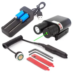 Laser Light fit for 20mm Picatinny Rail Rifle Laser Flashlight Battery Included Glock Laser Light Combo