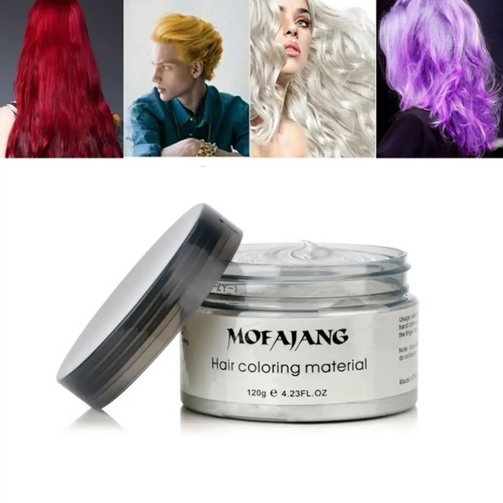 

9 Color One-time Hair Dye Stick DIY Hair Coloring Mud Disposable Unisex DIY Hair Color Wax Dyeing Cream Temporary Modeling Mud