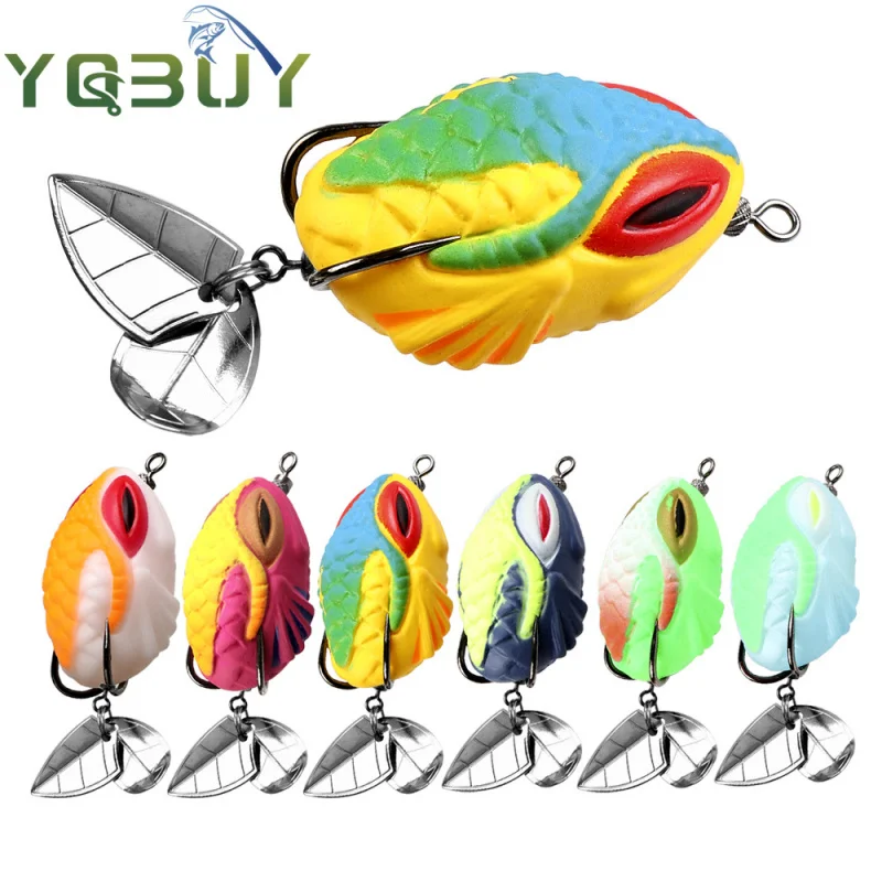 

Набор из 6 штук: рыболовные крючки Thai Thunder Frog 3,5 см/7 г с усиленными двойными лезвиями для дальнего заброса и поплавочной ловли