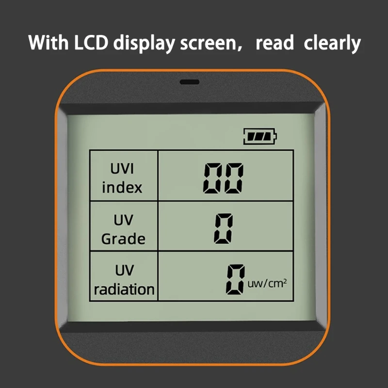 Digital Radiation Detector Hand-held Digital LCD UV UVI Detector Great Tester for Home UV UVI Inspections Office Outdoor