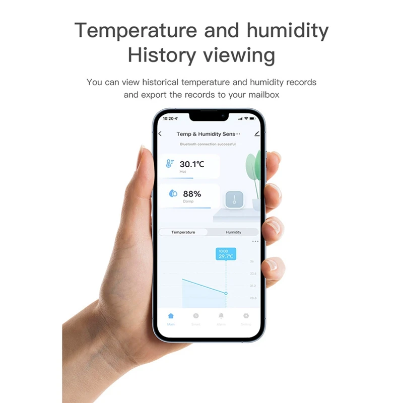 Daily Tuya Zigbee อุณหภูมิความชื้นเซนเซอร์หน้าจอ LCD สมาร์ท APP Monitor แบบเรียลไทม์ระยะไกลสําหรับ Alexa/Google Home