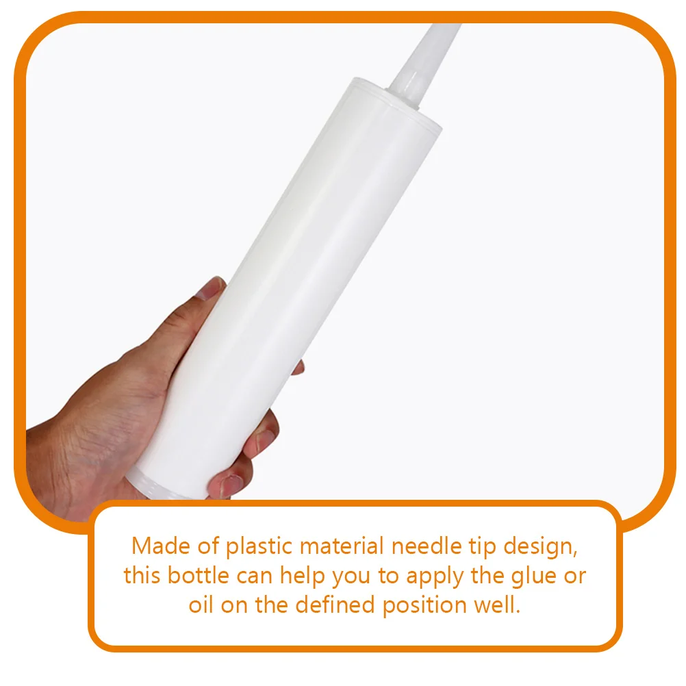 

2pcs Empty Glue Tubes Plastic Bottles Fine Needle Tip for Sewing Appliances Reusable Applicator Squeeze Dispenser Oil Silicone