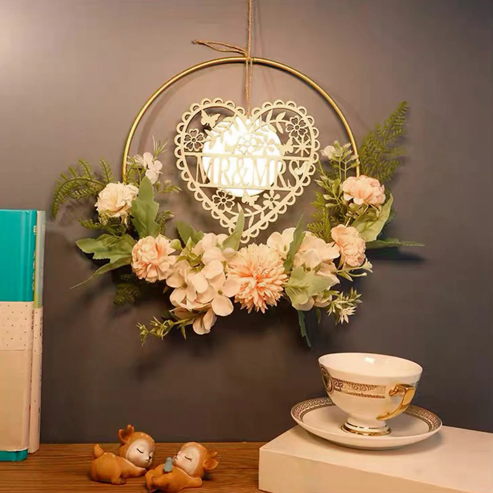 

3 Pcs Iron Ring Wreath DIY Frame Rings Home Decor Decorative Loops for Christmas Accessory Wreaths