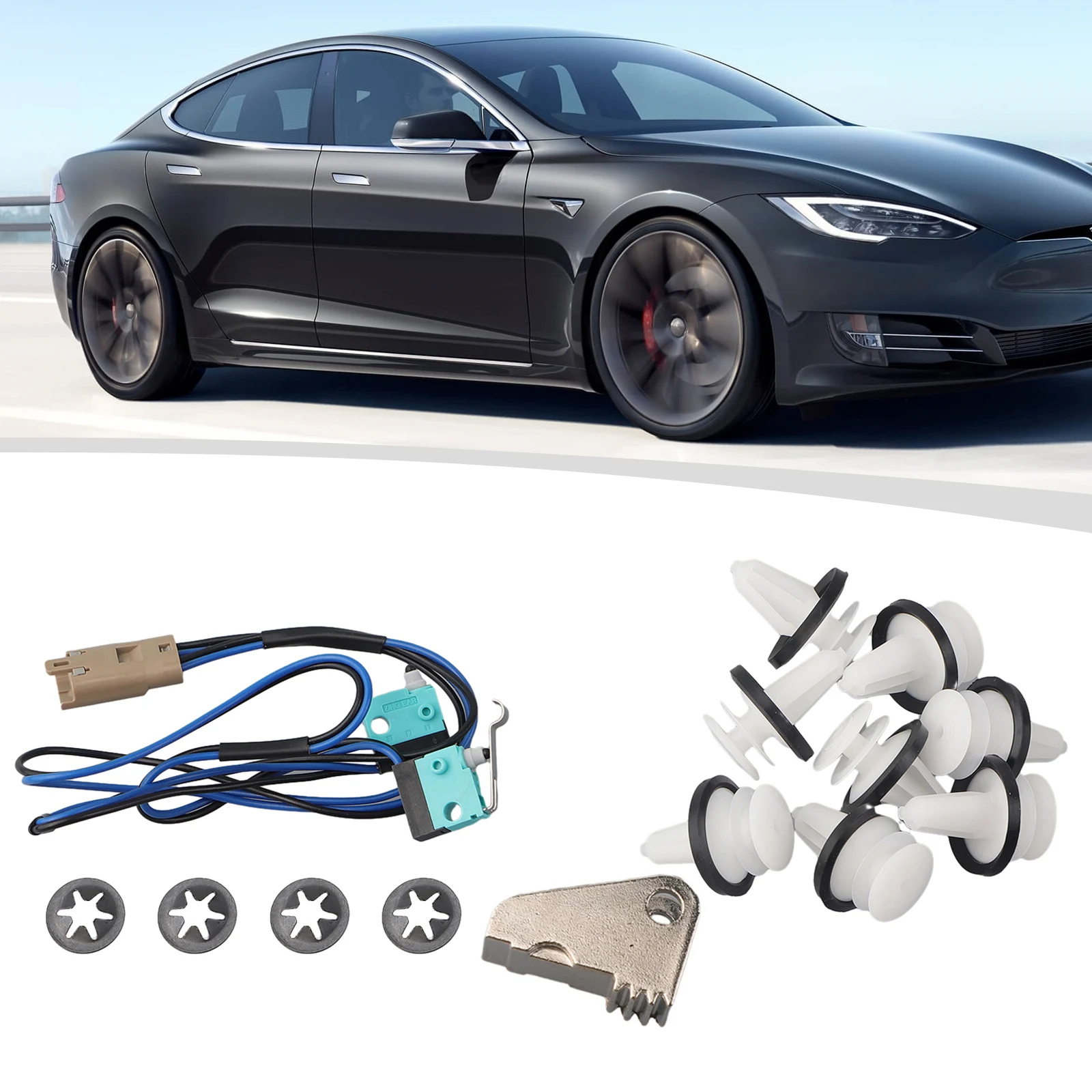 

Upgraded Enhanced 304 Stainless Steel Propeller Gear Door Handle Upgrade Kit 1042845-00 1016009-00-C For Tesla Model S 2012-2017