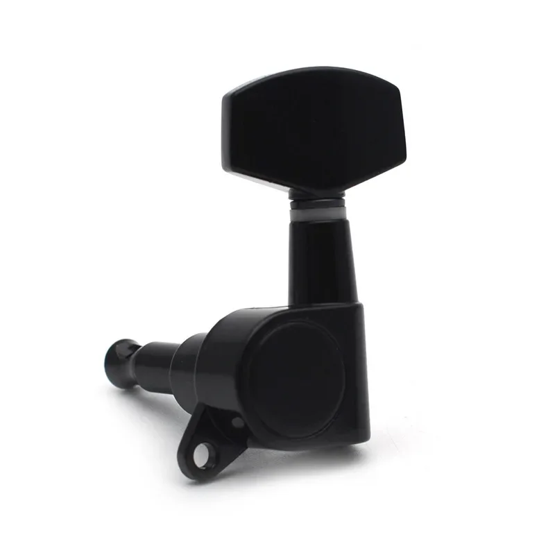 GUYKER 3R3L versión mejorada afinadores de bloqueo trasero negro clavijas afinación guitarra cabezal máquina