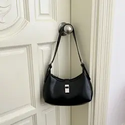 Trendy Design Women's Handbag Solid Leather Stachels Underarm Bags Large Capacity Female Commute Shoulder Pack Lady Handle Bolso